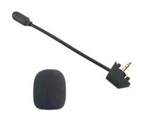 Uqezagpa Microfono da gioco di ricambio per cuffie da gioco T20 da 3,5 mm con asta staccabile, accessori di backup, cuffie da gioco