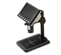 Uqezagpa Microscopio digitale LCD con 8 luci LED regolabili multifunzione microscopio per ispezione circuito stampato e pelle