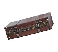 Uqezagpa Moda Europeo Palmare PU Valigie In Pelle Portatile Tronco di Immagazzinaggio Accessorio per Viaggio e Organizzazione Domestica Stili Europei, Set di tre marroni, Taglia unica