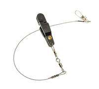 Uqezagpa Morsetti di linea Clip da pesca con cavo metallico Tensione regolabile Downrigger Outrigger Clip Accessori per attrezzatura da pesca Morsetti per lenza Accessori