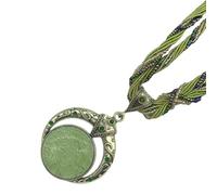 Uqezagpa Nature Inspire Collana Degli Stili Bohémien Con Distintivi Disegni Perline Adatti A Festival Musicali Eventi Casuali Collana Bohémien