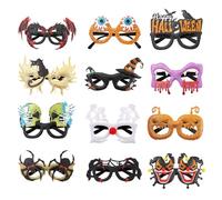 Uqezagpa Occhiali da gioco di ruolo Punk Hippie Bulk Party Decorazione per gli appassionati di partito Make Up Pumpkins Occhiali