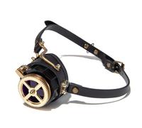 Uqezagpa Occhiali da sole da moto retrò Steampunk, adatti per cosplay e festival, con design regolabile, occhiali da moto vintage