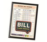 Uqezagpa Organizzatore di denaro familiare e tracciamento mensile delle finanze Bill Checklist Gestione efficiente dei pagamenti e pianificazione del risparmio Strumento di bilancio domestico