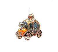 Uqezagpa Ornamento da appendere per auto a forma di carrozza a forma di zucca, eccellente per la decorazione interna dell'auto e come regalo per occasioni festive per auto