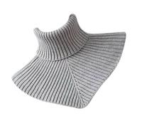 Uqezagpa Outdoor Neck Guard Fazzoletto da collo Fodera Unisex Morbido Collo Alto Sciarpa Antivento Per Ufficio O Feste Collare Alla Moda, grigio, Taglia unica