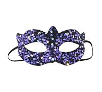 Uqezagpa Paillettes in maschera Mezza faccia Halloween Party Serata Prom Per Carnevale Night Club-Ball Pretty Half Face Per Donne Signora Halloween Masquerade