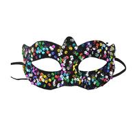 Uqezagpa Paillettes in maschera Mezza faccia Halloween Party Serata Prom Per Carnevale Night Club-Ball Masquerade Halloween Party Paillettes Per Carnevale Night Club