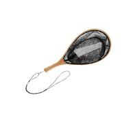 Uqezagpa Pali in Legno Che Pesca La Rete Atterraggio con Cordino Portatile per L'atterraggio Unisex Adulto con Comoda Ricopritura della Maniglia