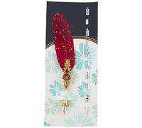 Uqezagpa Penna a immersione antica con 5 punte sostituibili per scrivere e disegnare inviti di nozze vintage penna a immersione per principianti set calligrafo bambini