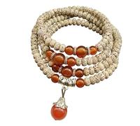 Uqezagpa Perline in legno Bodhi a forma di stella, realizzate a mano, per l'illuminazione spirituale e la vita consapevole, confortevole perlina Bodhi a forma di stella