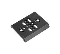 Uqezagpa Piastra di base quadrata per treppiedi a sgancio rapido con filettatura da 1/4" e 3/8" per fotocamera standard