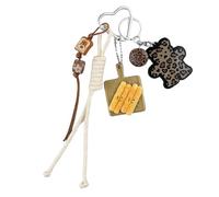 Uqezagpa Portachiavi In corda Intrecciata Decorazioni Per Borse Portachiavi Auto Accessori Alla Ciondolo Zaino Ciondolo Borsa