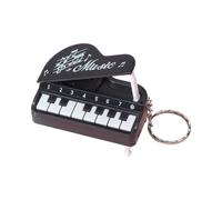 Uqezagpa Portachiavi per Pianoforte Elettronico con Musica Cartone Animato con Ciondolo Creativo per Coppie Regalo Compleanno Divertente Decorazione Portatile