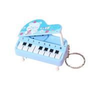 Uqezagpa Portachiavi per Pianoforte Elettronico con Musica Cartone Animato con Ciondolo Creativo per Coppie Regalo Compleanno Divertente Decorazione Portatile