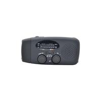 Uqezagpa Portatile Solare Exigency Radio Generatore Mano Allarme Meteo Radio NOAA Con LED Torcia Per Campeggio Escursionismo Meteo