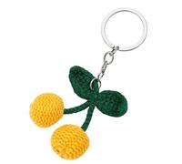 Uqezagpa Pratico morbido filato in lega di ciliegie ciondolo fatto a mano accessorio per chiavi e borse portatile per decorazione creativa ciondolo fatto a mano, Misura unica, come descritto, come