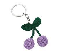 Uqezagpa Pratico morbido filato in lega di ciliegie ciondolo fatto a mano accessorio per chiavi e borse portatile per decorazione creativa ciondolo fatto a mano, Misura unica, come descritto, come