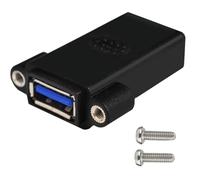 Uqezagpa Presa USB di montaggio USB3.0 femmina a femmina adattatore per montaggio a pannello per un trasferimento dati efficiente e connettività del dispositivo ai connettori USB