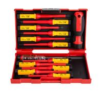Uqezagpa Professionale 13 in 1 Magnetico Isolato Cacciavite Set con Tensione Tester 1000V Acciaio Elettricista Strumento