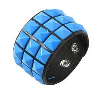 Uqezagpa Punk in pelle con borchie quadrate design regolabile per gli amori comodo uso quotidiano angolo rotondo, Misura unica, come descritto