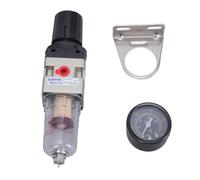 Uqezagpa Regolatore di pressione pneumatico 1/4 BSPT Filtro dell'aria combinato ad alta efficienza e regolatore di pressione
