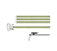 Uqezagpa Regolazione altezza Campeggio Luce Hanging Rod Alluminio Tenda Light Holder Rack Con Doppio Gancio Disegni E Spikes Terra Appeso Lampada Stand