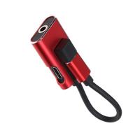 Uqezagpa Riduzione del rumore Lega di Alluminio Tipo C Cuffia Adattatore Convertitore Per Smartphone Moderni Suono Chiaro E Ricarica Veloce Tipo C Al Convertitore