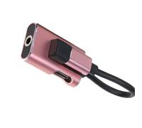 Uqezagpa Riduzione del rumore Lega di Alluminio Tipo C Cuffia Adattatore Convertitore Per Smartphone Moderni Suono Chiaro E Ricarica Veloce Tipo C Al Convertitore