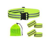 Uqezagpa Riflettente Glow Cintura Per Braccio Vita Elastico Riflettore Strap Alta Visibilità Per Corsa Jogging Walking Ciclismo Attrezzatura Attività all'aperto