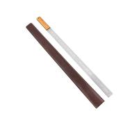 Uqezagpa Righello diritto in acciaio inox 50 cm 20 pollici strumento di misurazione ispessito supporto auto righello difesa pollici mm doppio lato