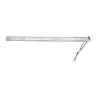 Uqezagpa Righello robusto in acciaio inox per misurazione di precisione con design spesso 4 mm/5 mm, ideale per studenti e