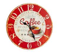 Uqezagpa Rustics Orologio da parete Silenti a batteria Nessuno ticchettio Orologio Decorativo Orologi Per Cucina Bagno Soggiorno Decori Orologi Decorativi Per Mensola