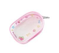 Uqezagpa Sacchetti di stoccaggio del PVC del fumetto per i bambini adolescenti accessori organizzatori portachiavi titolare decorativo portachiavi compatto telefono accessorio sacchetto, B, Bellezza