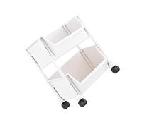 Uqezagpa Scaffale mobile sottile portatile della libreria dello scaffale stretto portatile con le rotelle di frenatura e ganci per spazi ristretti