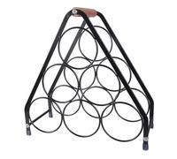Uqezagpa Scaffale per bottiglie di vino, con elegante maniglia e fondo antiscivolo, organizer per cucina o