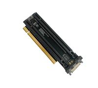 Uqezagpa Scheda di espansione PCIe Bifurcation X16 a X8X8 PCIE Gen4 X16 1 a 2 porte Split Adapter Card / 4P Power Port