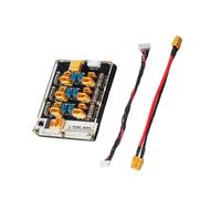 Uqezagpa Scheda di ricarica bilanciata batteria a 6 porte 40A XT60 XT30 Connettori per batterie 2-6S Modulo di ricarica