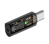 Uqezagpa Senza perdita di tipo C a frequenza audio ausiliaria adattatore porta suono chiaro per telefono 15 compresse senza soluzione di continuità musica tipo C adattatore smartphone