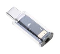 Uqezagpa Senza perdita di tipo C a frequenza audio ausiliaria adattatore porta suono chiaro per telefono 15 compresse senza soluzione di continuità musica tipo C adattatore smartphone