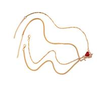 Uqezagpa Set di 2 collane a forma di cuore con frecce che simboleggiano l'amore e l'impegno in lega di struttura alla moda per il collo regalo per coppie cuore frecce collana, Misura unica, come