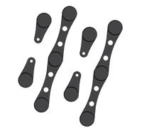 Uqezagpa Set di 2 fibbie in silicone per friggitrici ad aria per bloccare saldamente la carta e garantire una cottura sicura con i bambini intorno al calore clip in silicone per friggitrici ad aria