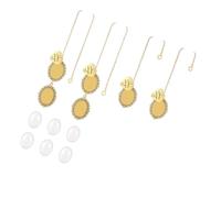 Uqezagpa Set di 4 collane commemorative in lega, facili da cambiare foto, comode da indossare tutti i giorni, One Size, come descritto, come descritto