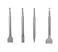 Uqezagpa Set di 4 scalpelli adatti per la lavorazione del legno e progetti fai da te, con manici ergonomici rotondi e doppie scanalature
