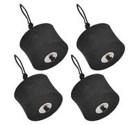 Uqezagpa Set di 4 tappi per foro di scarico per canoe con corda di trazione standard in schiuma ad alta elasticità Kayak Scupper Stopper Plug Set Marine Barche Scupper spine