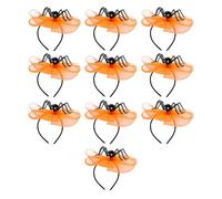 Uqezagpa Set di fasce per capelli con fiocco per Halloween con teschi/ragni disegni di Halloween fasce per costume