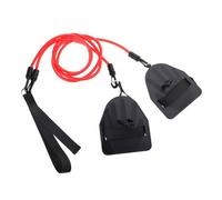 Uqezagpa Set di fasce per esercizi di resistenza per il nuoto e la forza del braccio, Powercord con pagaie Land Gear