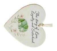 Uqezagpa Set di ornamenti in acrilico infrangibile per le vacanze in vetro di mare ricordi dell'amicizia per tradizioni familiari Facile ornamento da appendere senza attrezzi