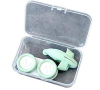 Uqezagpa Set di strumenti per rimuovere le lenti e custodire le lenti, kit da indossare con pinzette, clip di aspirazione, contenitore da viaggio per custodia per lenti, Verde