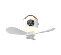 Uqezagpa Silenzioso ventilatore da soffitto sospeso con telecomando USB ventola di ricarica per campeggio all'aperto e uso interno aria rinfrescante 7200mAh / 3600mAh soffitto di controllo